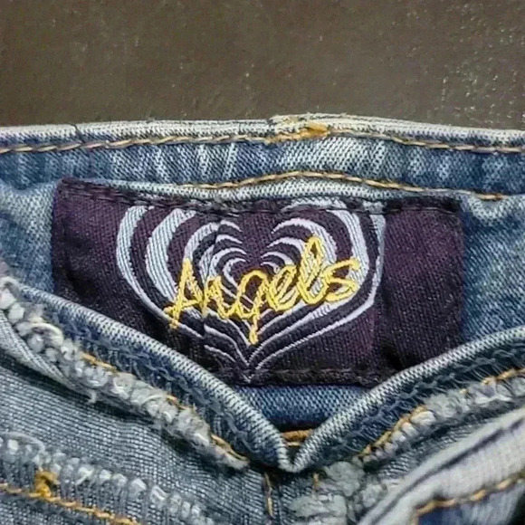 Vintage Y2K Angels Flare seamless low rise light wash Jeans - 28 - Picture 8 of 10